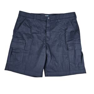 Croft and Barrow Mens 40 Classic Utility Cargo Shorts Navy Blue 9" inseam NWT